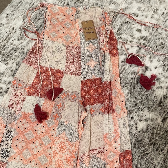 Hip Tie Flowy Swimsuit Cover Up Pants - Picture 2 of 2